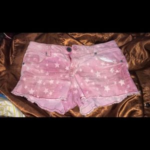 Pink shorts with stars